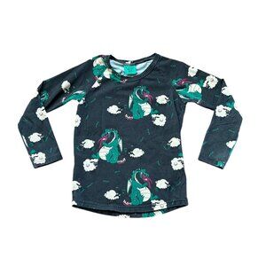Raspberry Republic Organic L/S Dragon Tee sz 3-5Y